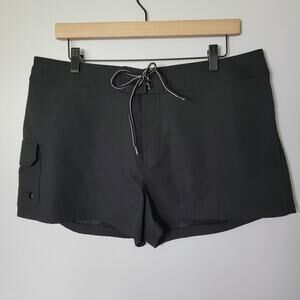Jag Beach Board Swim Shorts Womens XL Black Surf Ocean Lake Watersports Pool